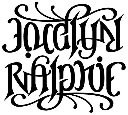 JOCELYN / RALPHIE AMBIGRAM | Flickr - Photo Sharing!