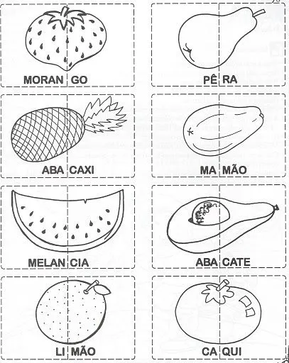 JOGOS DE ENCAIXE PARA PINTAR, RECORTAR E BRINCAR! JOGOS DE ENCAIXE PARA PINTAR, RECORTAR E BRINCAR!