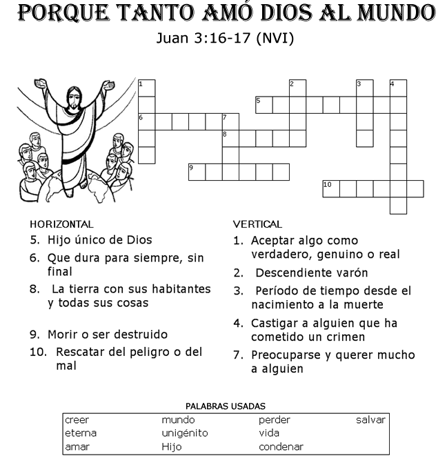 John 3 16 17 Esp | Sermones para Niños del Sermons4Kids.com | Sermons4... John 3 16 17 Esp | Sermones para Niños del Sermons4Kids.com | Sermons4...