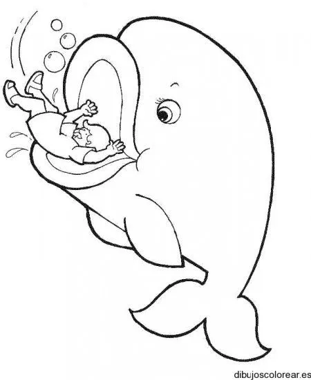JONÁS Y LA BALLENA PARA COLOREAR - Imagui