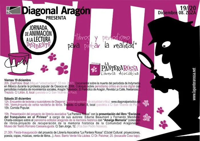 Jornada de animación a la lectura disidente y presentación de la ... Jornada de animación a la lectura disidente y presentación de la ...