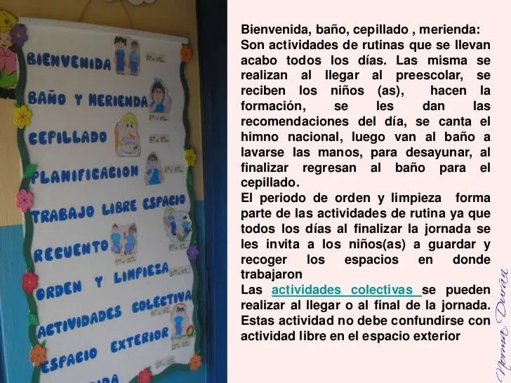 Jornada diaria en preescolar - Imagui