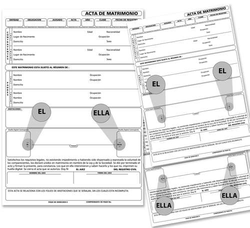 La Jornada: En el Registro Civil, nuevos formatos de actas, para ...