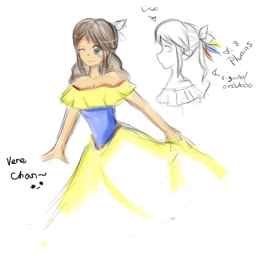 Dibujos para colorear trajes tipicos de VENEZUELA - Imagui