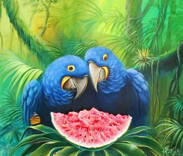 Jose Moreno ( Bolivia) Pinturas al Óleo: Paisajes de la Selva ...