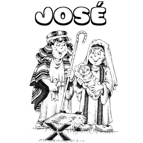 José. Nombres de Navidad de niño para colorear - Nombres navideños ... José. Nombres de Navidad de niño para colorear - Nombres navideños ...