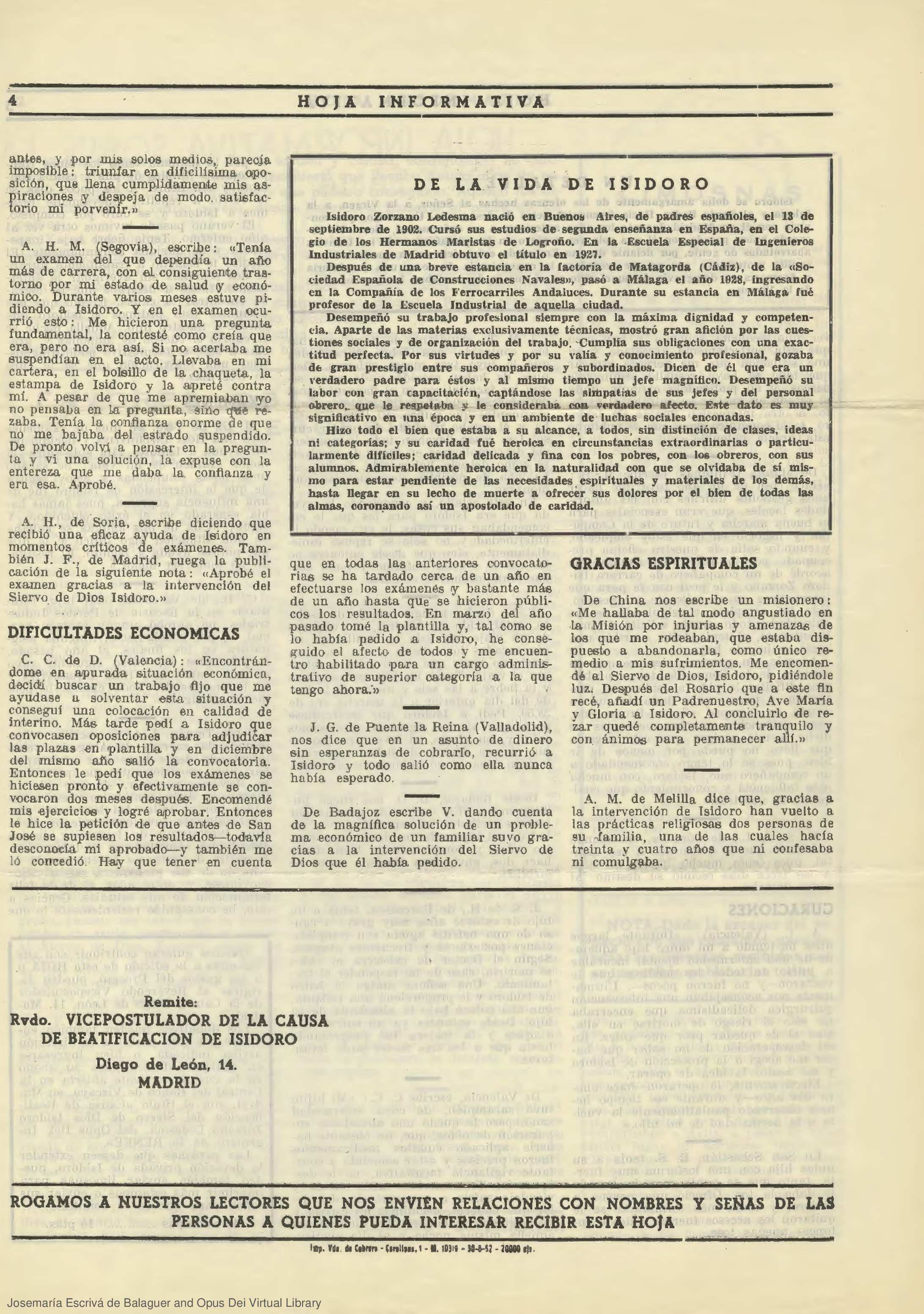 Josemaría Escrivá de Balaguer and Opus Dei Virtual Library. CEJE. University of Navarra Josemaría Escrivá de Balaguer and Opus Dei Virtual Library. CEJE. University of Navarra