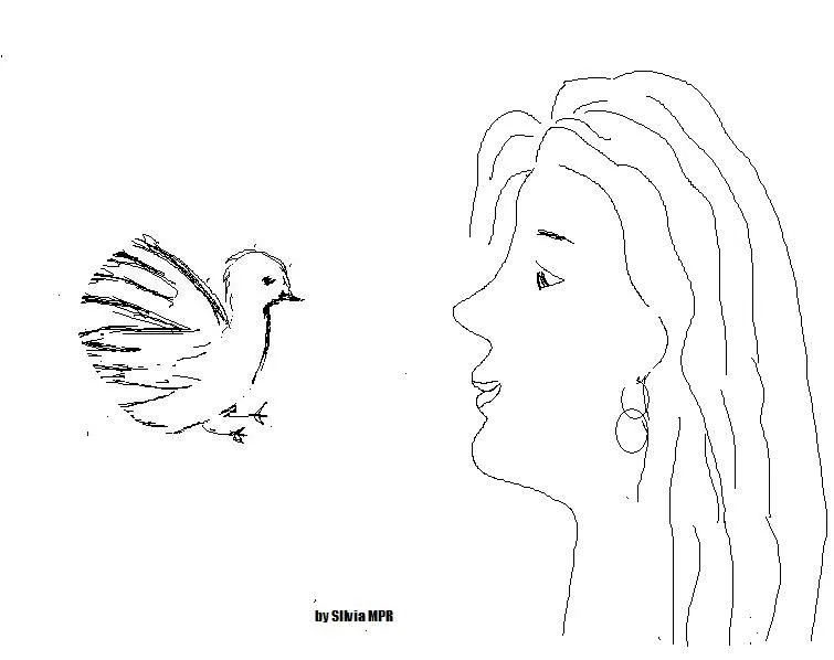 Joven mujer para colorear - Imagui