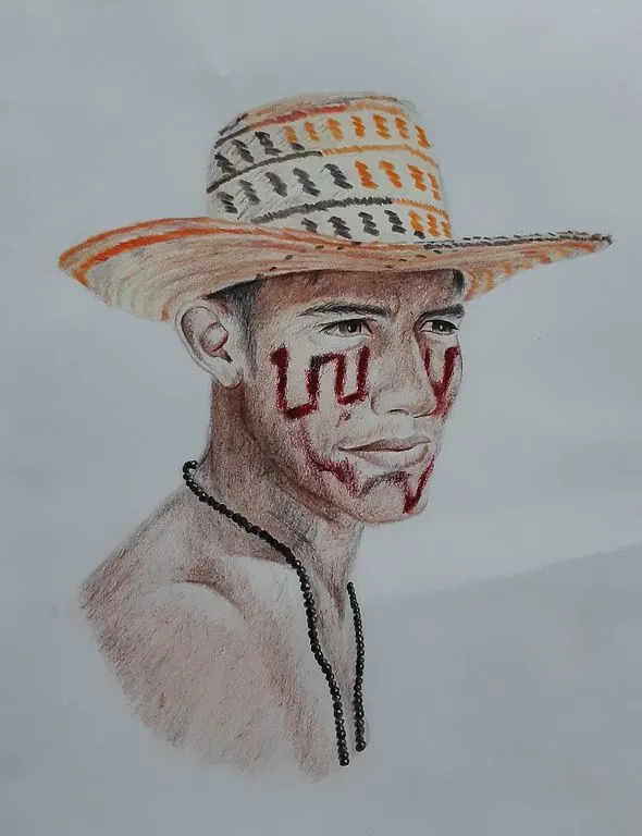 Joven wayuu Genry Barba - Artelista.com