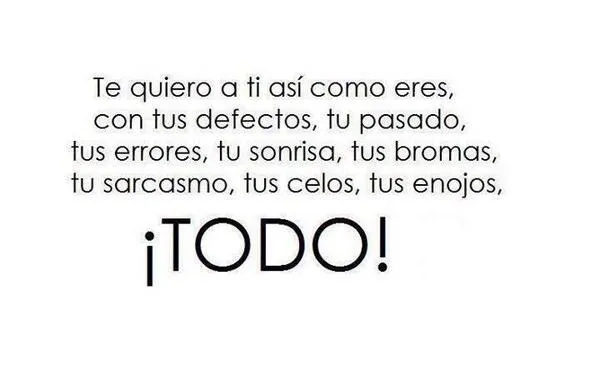 JOZVAN VERA ⭐   on Twitter: "Oye, te quiero así como eres ...