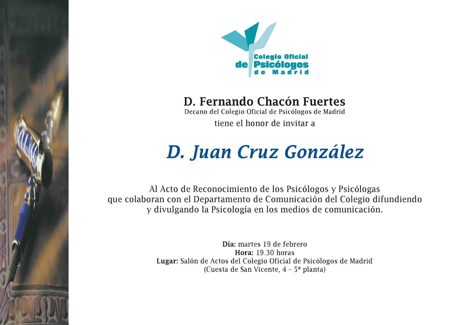 Juan Cruz psicólogo y D.I.O.T Desarrollo Integral de Ocio y Tiempo ... Juan Cruz psicólogo y D.I.O.T Desarrollo Integral de Ocio y Tiempo ...
