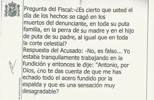 De jueces y acusados ... situaciones graciosas en juicios ... De jueces y acusados ... situaciones graciosas en juicios ...