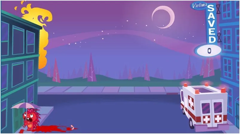 JuegaSolo.com | Juego HTF: Frosty Kringle | Tipo: Happy Tree Friends