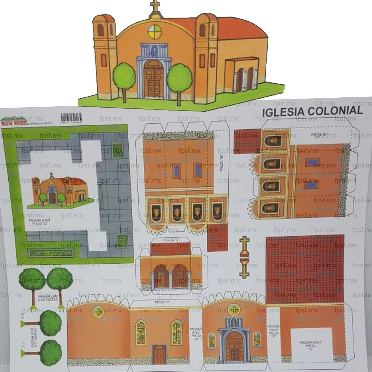 Juego para Armar Edificios para Maqueta Carta Varios Modelos Sun Rise— Farmacia Santa Fe Juego para Armar Edificios para Maqueta Carta Varios Modelos Sun Rise— Farmacia Santa Fe