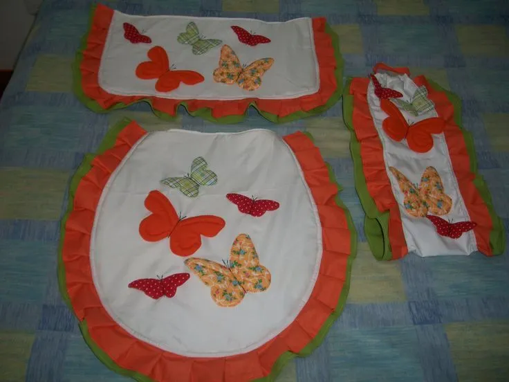 Juego de baño Mariposas Naranja Orange butterflies | Propios ... Juego de baño Mariposas Naranja Orange butterflies | Propios ...
