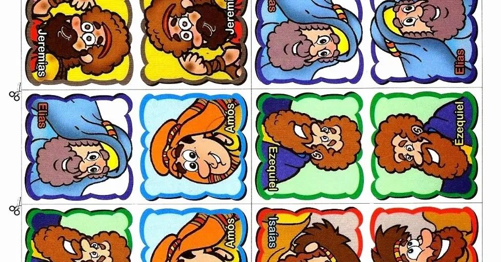 Juego de cartas de personajes bíblicos... - Educacion Religiosa Juego de cartas de personajes bíblicos... - Educacion Religiosa
