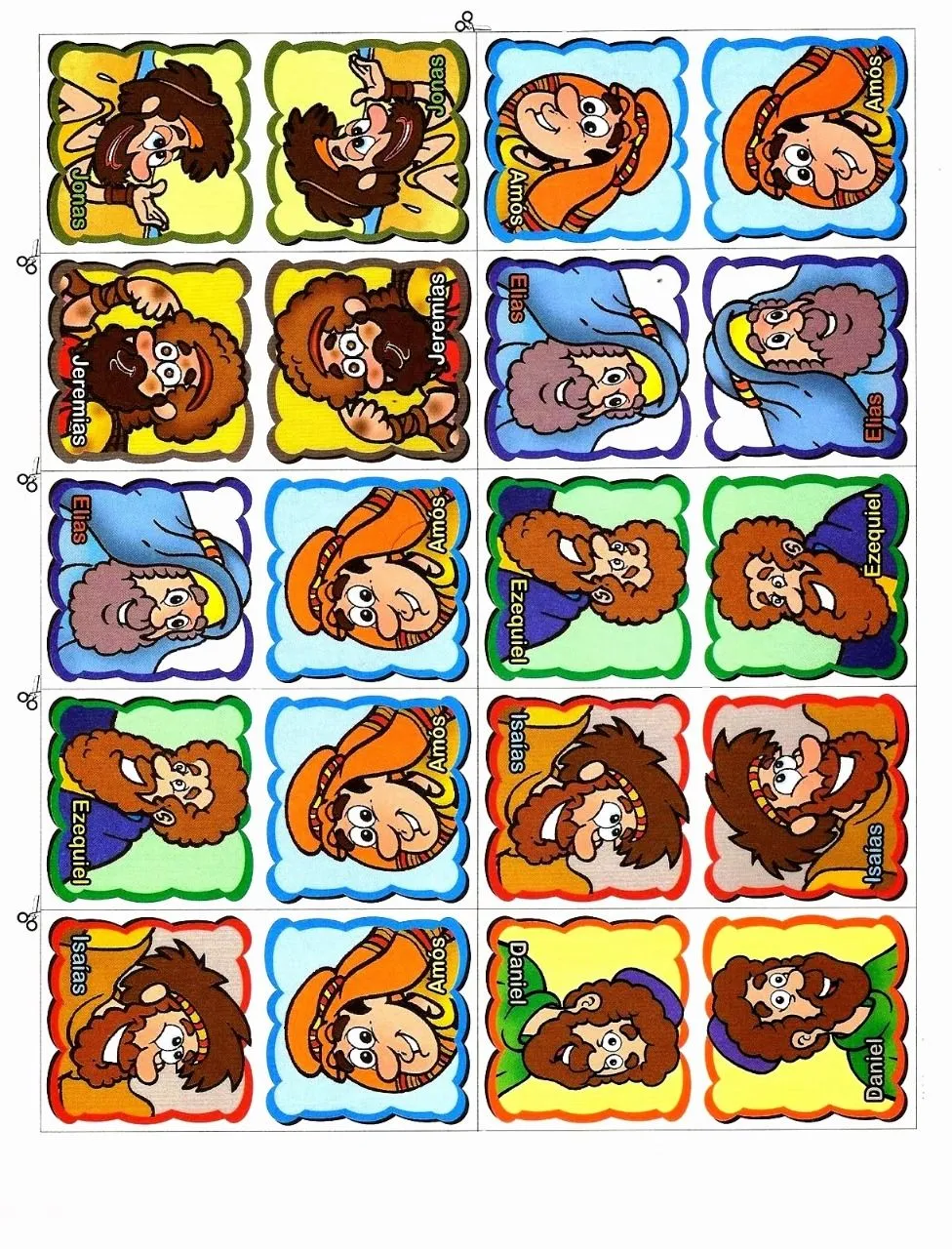 Juego de cartas de personajes bíblicos... - Educacion Religiosa Juego de cartas de personajes bíblicos... - Educacion Religiosa