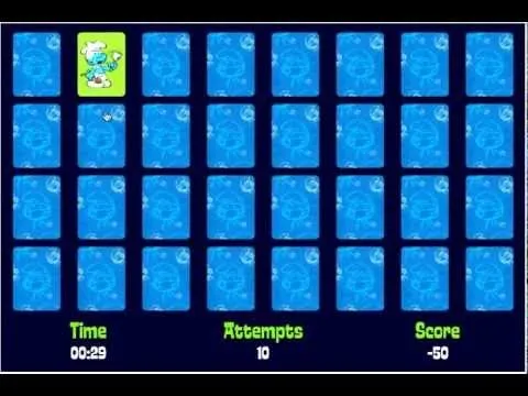 Juego: Cartas Pitufos Memorama - YouTube