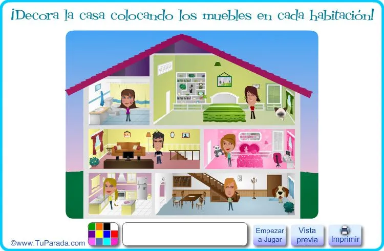 Juego de casa - Juego de casa interactivo, Juego para armar una ... Juego de casa - Juego de casa interactivo, Juego para armar una ...