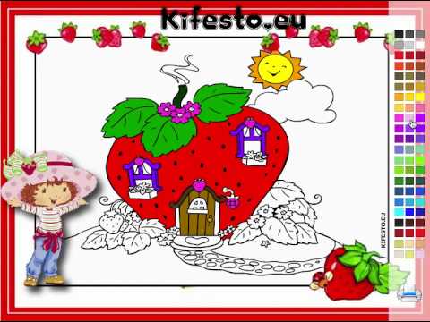 Juego: Colorear Casita Fresita - YouTube