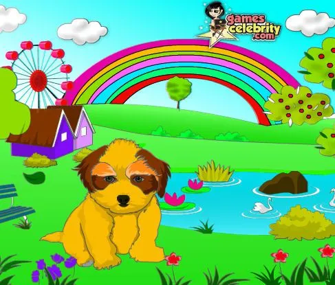Juego de colorear el paisaje del lago | Juegos