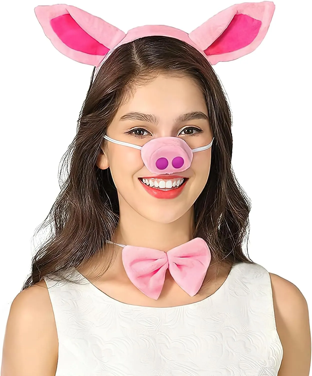Juego de diadema para orejas y cola de cerdo, talla única, color rosa : Amazon.com.mx: Ropa, Zapatos y Accesorios Juego de diadema para orejas y cola de cerdo, talla única, color rosa : Amazon.com.mx: Ropa, Zapatos y Accesorios