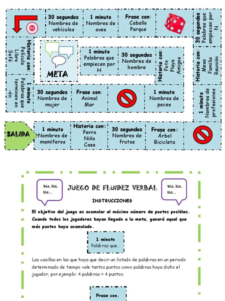 Juego Fluidez Verbal 2 | PDF | Juego de azar | Ocio Juego Fluidez Verbal 2 | PDF | Juego de azar | Ocio