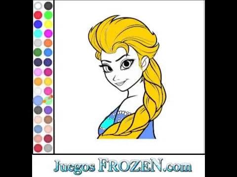 Juego Frozen Colorear Princesa Elsa - YouTube