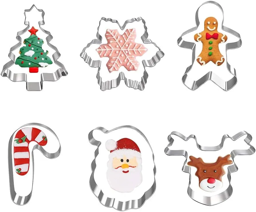 Juego de 6 moldes para galletas de Navidad de OKA, diseño de reno, árbol de Navidad, jengibre, bastón de caramelo, copo de nieve y cara de Papá Noel : Amazon.com.mx: Hogar y Juego de 6 moldes para galletas de Navidad de OKA, diseño de reno, árbol de Navidad, jengibre, bastón de caramelo, copo de nieve y cara de Papá Noel : Amazon.com.mx: Hogar y
