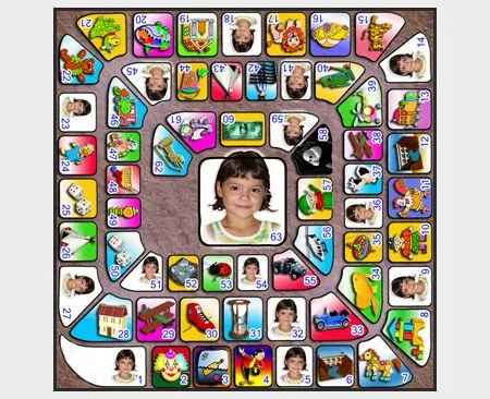Juego de la Oca Original con tus fotos - Regalos-originales.es