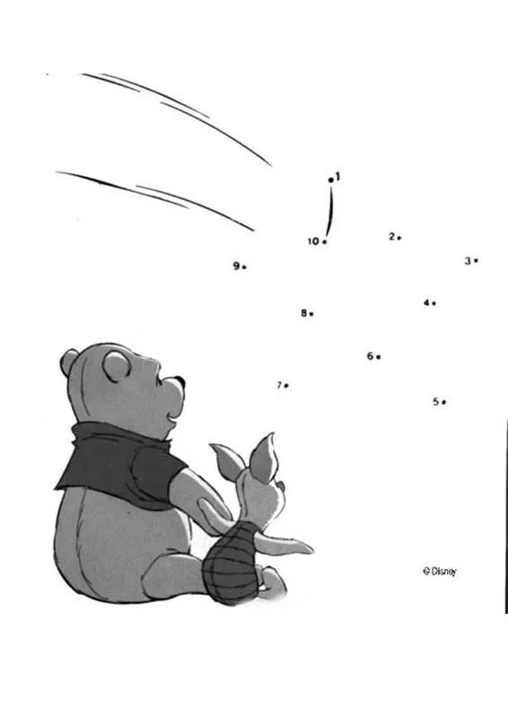 Juego de puntos WINNIE Y PIGLET - Juegos de puntos WINNIE POOH Juego de puntos WINNIE Y PIGLET - Juegos de puntos WINNIE POOH