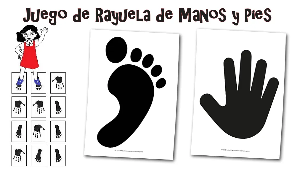 Juego de Rayuela de Huellas