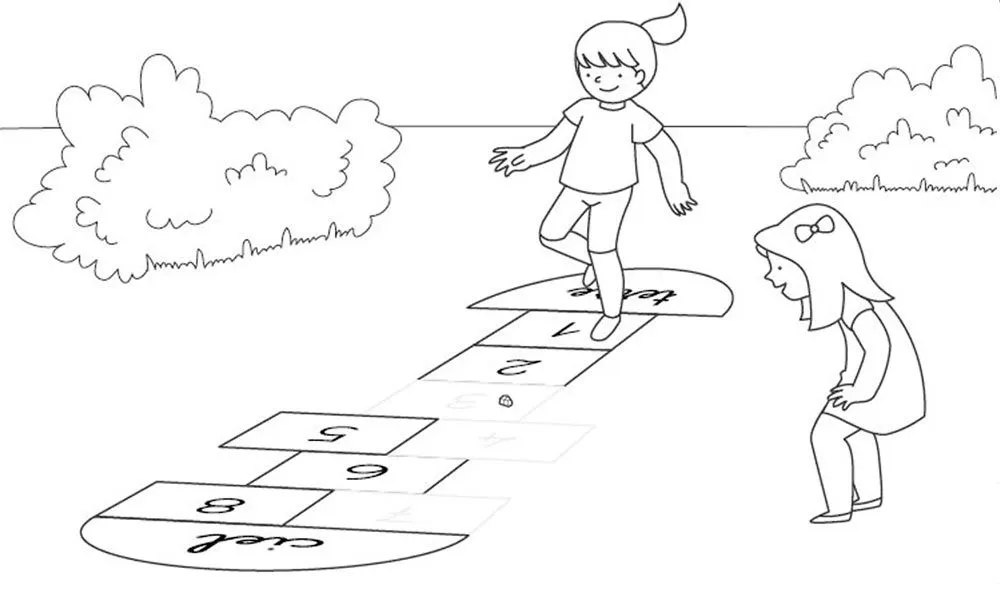 Juego de la Rayuela. Cómo jugar con los niños Juego de la Rayuela. Cómo jugar con los niños