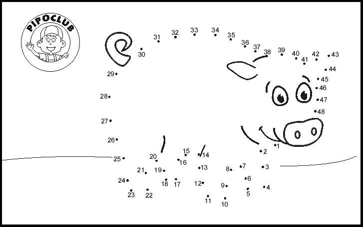 juego de unir los numeros Colouring Pages