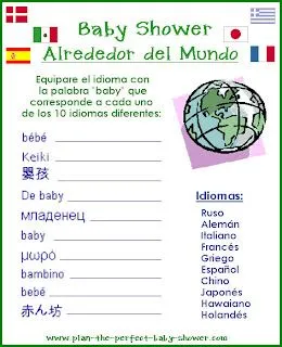 Moldes para Todo: * Juegos para Baby Shower Moldes para Todo: * Juegos para Baby Shower