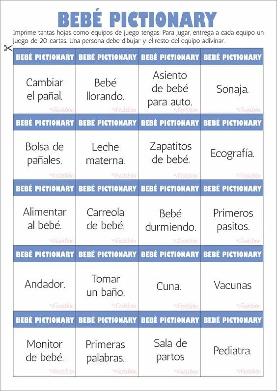 juegos de baby shower partes del cuerpo del bebe respuestas ...