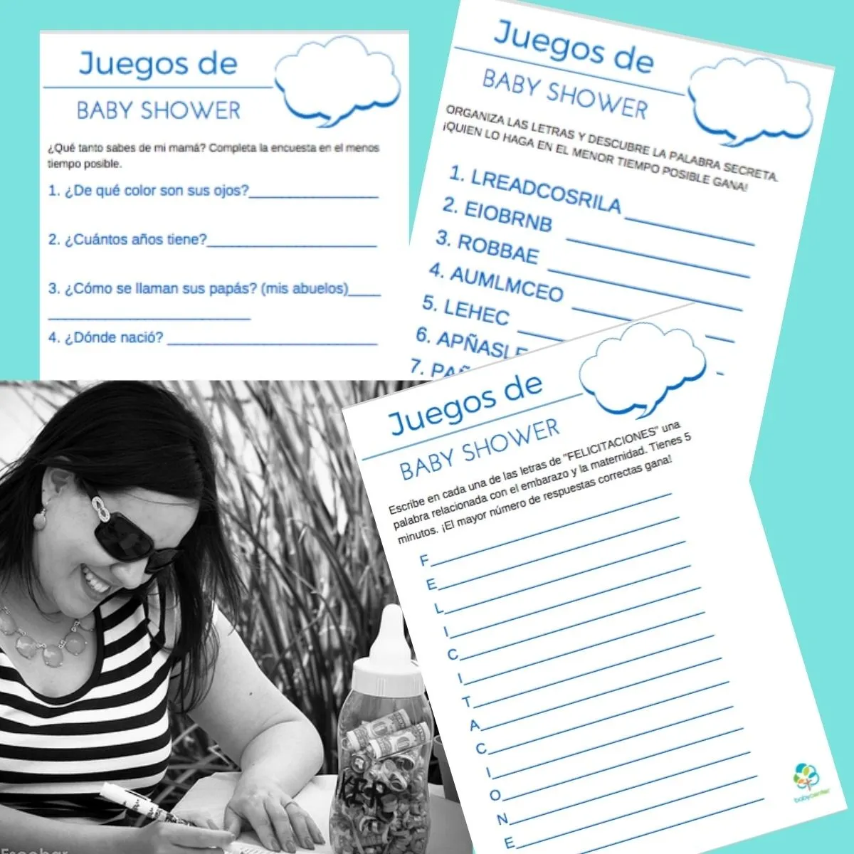 Juegos para Baby Shower: plantillas para imprimir - BabyCenter