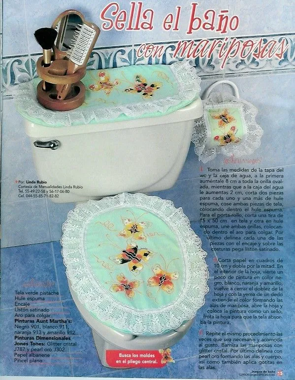 Como hacer forros para baños - Imagui