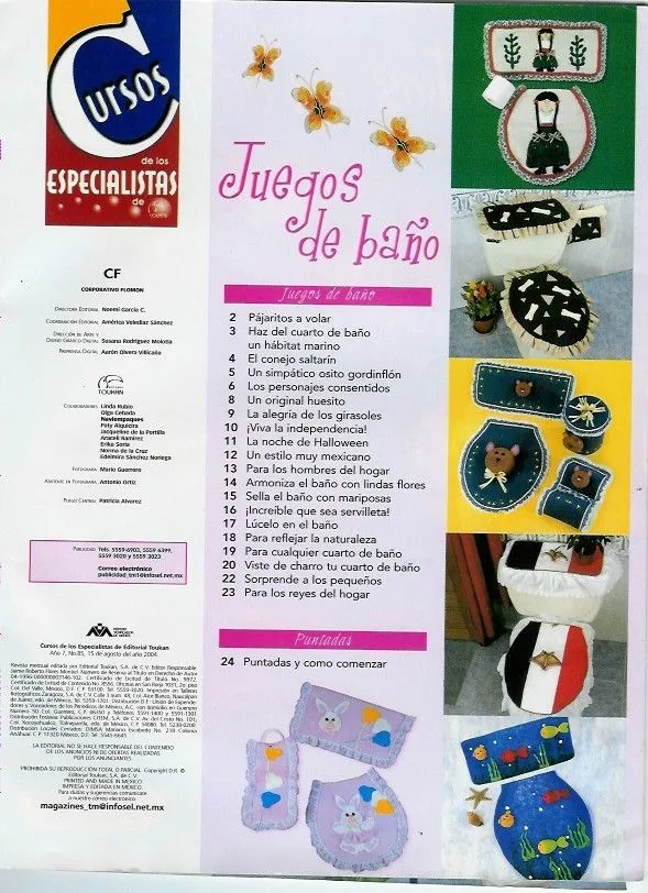 JUEGOS DE BAÑO: con fieltro, de tela , bordados…20 fabulosas ... JUEGOS DE BAÑO: con fieltro, de tela , bordados…20 fabulosas ...