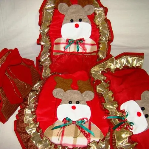 Juego para baño navideño - Imagui