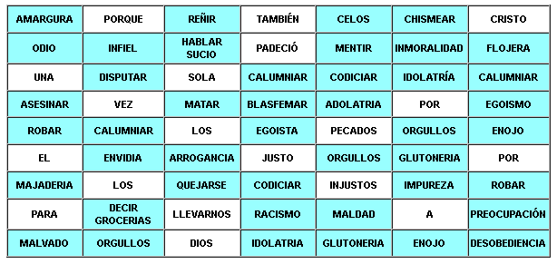 Juegos Bíblicos: Todos los Pecados Perdonados - Cross Outs ~ Mi ...