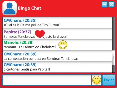 Juegos de Bingo en el Chat