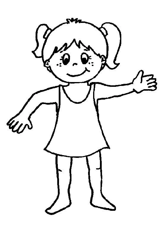 Dibujo de cuerpo humano con sus partes - Imagui