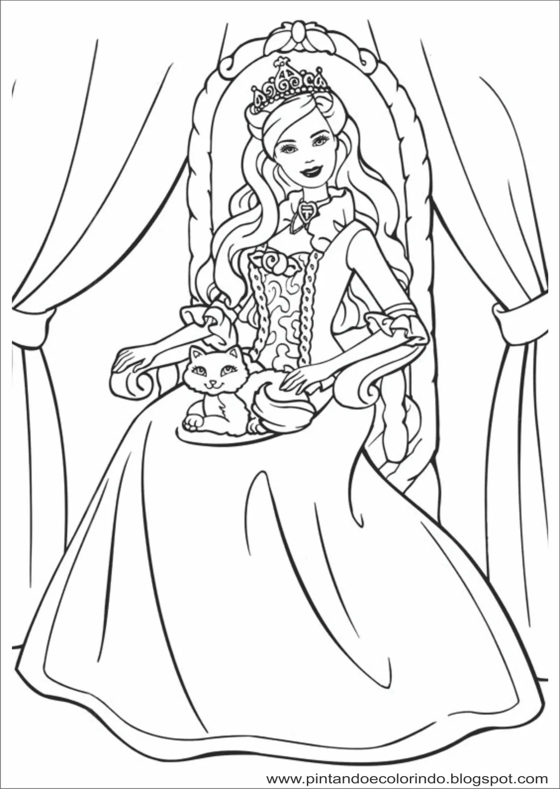 Juegos De Colorear Barbies Dibujos Para Colorear Imagixs