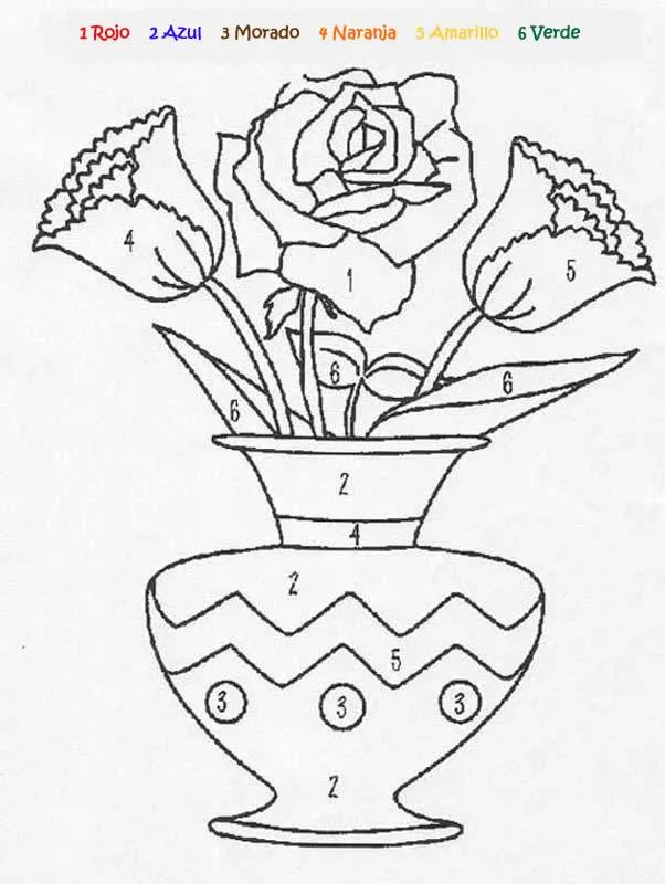 Juegos de colorear FLORES - Juego de colorear FLORES