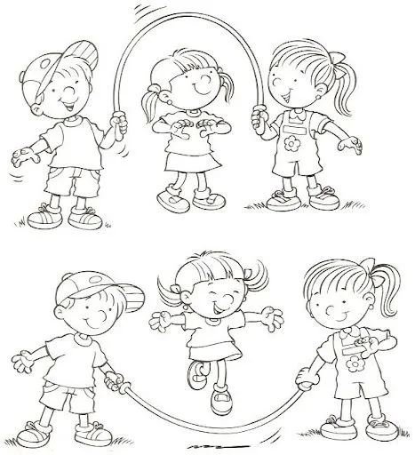 JUEGOS Y DEPORTES INFANTILES DIBUJOS PARA COLOREAR DE JUEGOS Y ...
