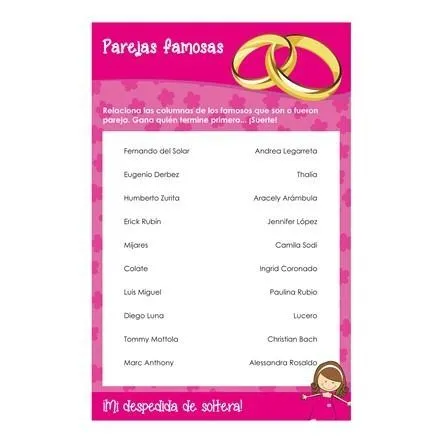 Juegos Para Despedida De Soltera en Pinterest | Recuerdos De ... Juegos Para Despedida De Soltera en Pinterest | Recuerdos De ...