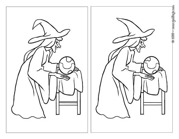 Juegos de DIFERENCIAS para niños - BRUJA busca las 5 diferencias Juegos de DIFERENCIAS para niños - BRUJA busca las 5 diferencias