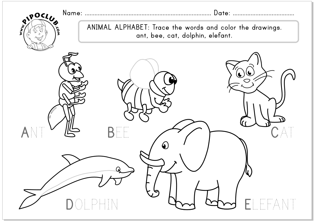 JUEGOS EDUCATIVOS PIPO: ANIMAL ALPHABET