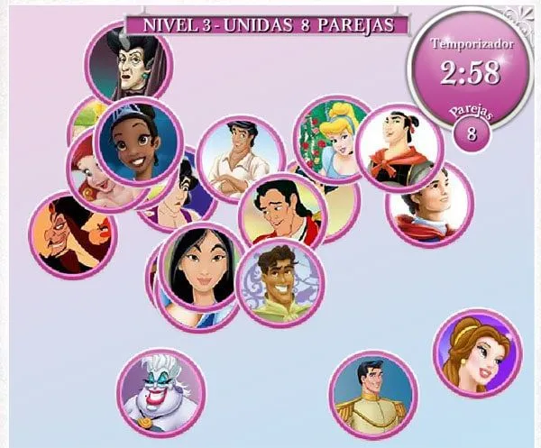 Juegos infantiles online de las Princesas Disney